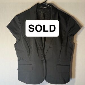 Express Black Short Sleeve Blazer